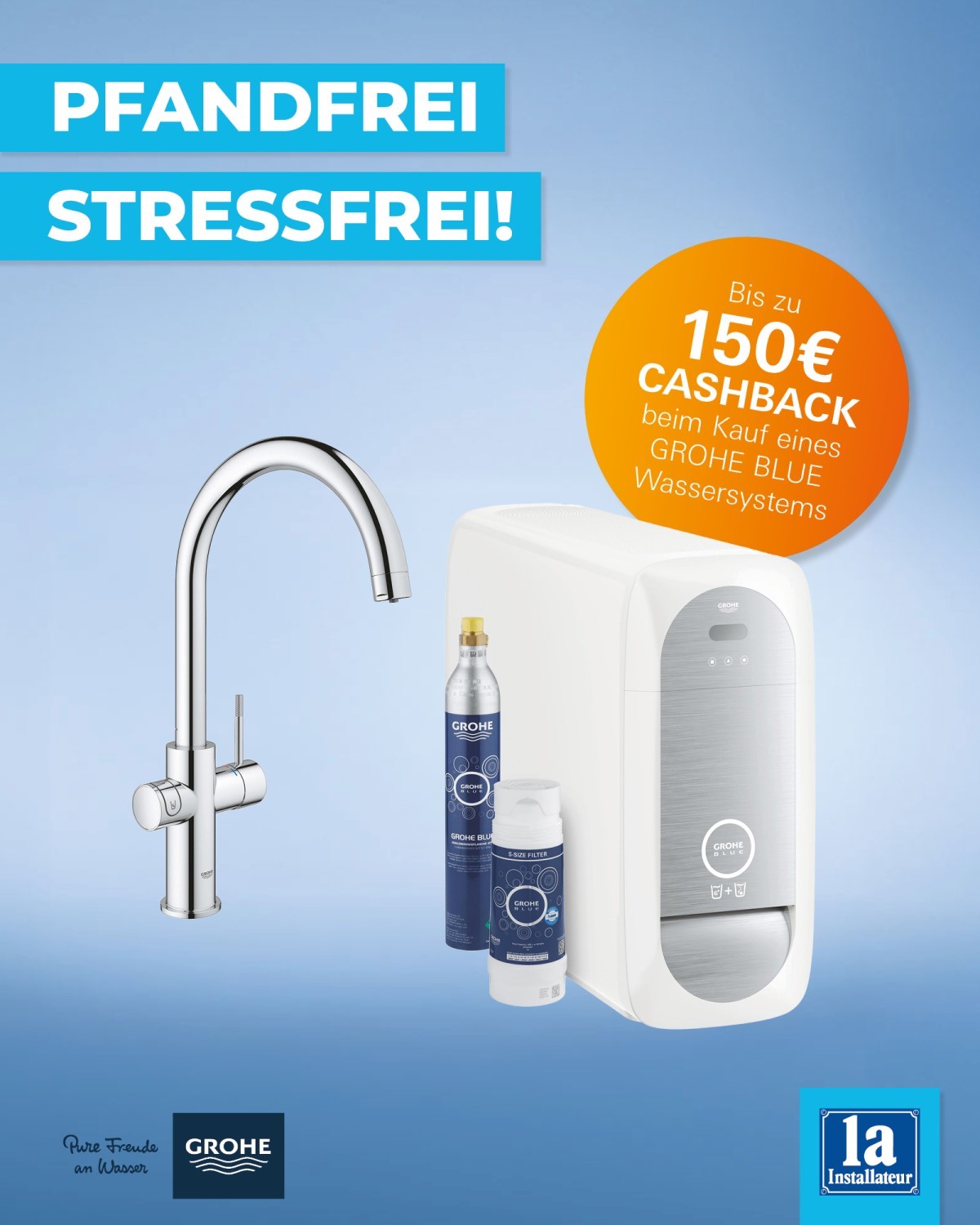 1a GROHE Blue Aktion
