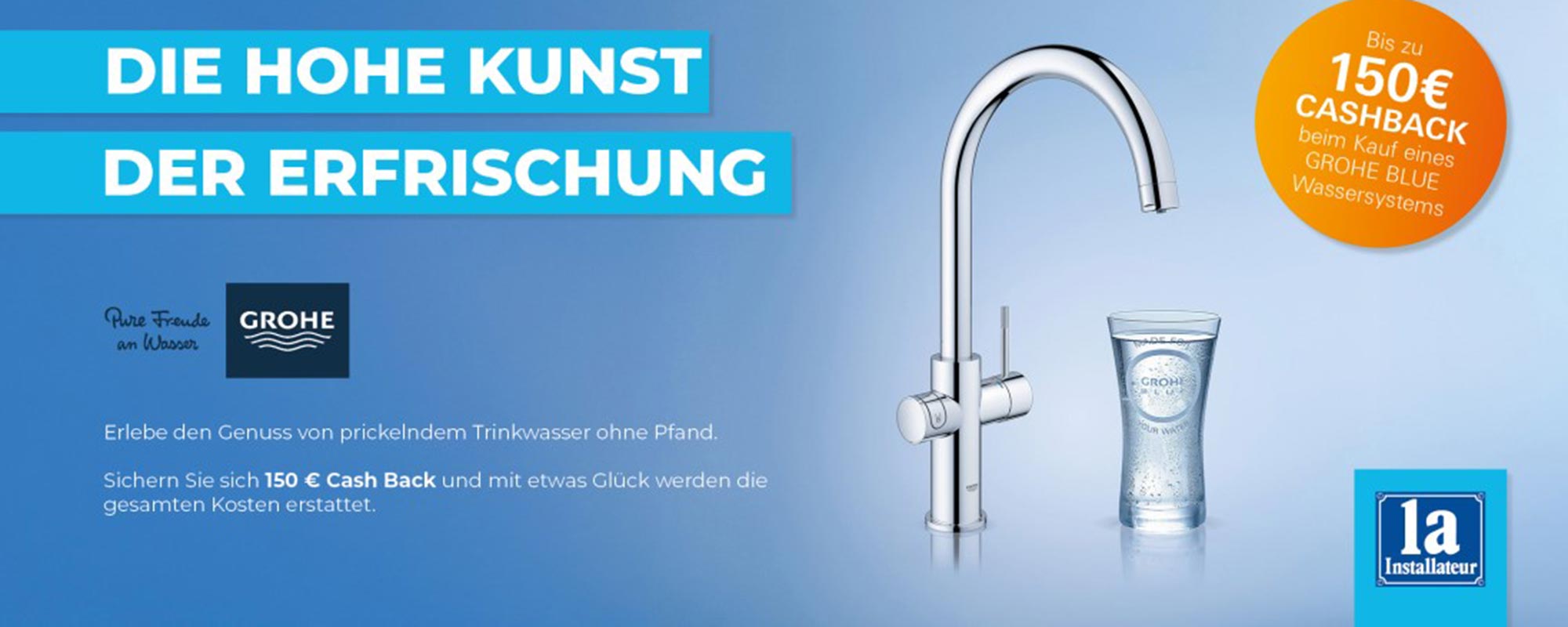 1a GROHE BLUE Aktion